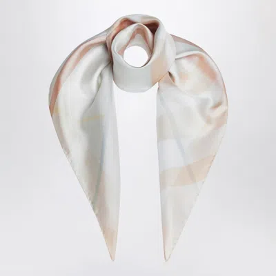 BURBERRY BURBERRY SILK SCARF WATERCOLOR EFFECT CHECK