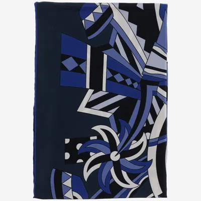 Burberry Silk Scarf With Ekd In Red