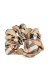 Burberry Checkered Pattern Elastic Hair Accessories Set In Multi