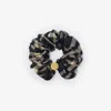 Burberry Silk Scrunchie With Check In Black