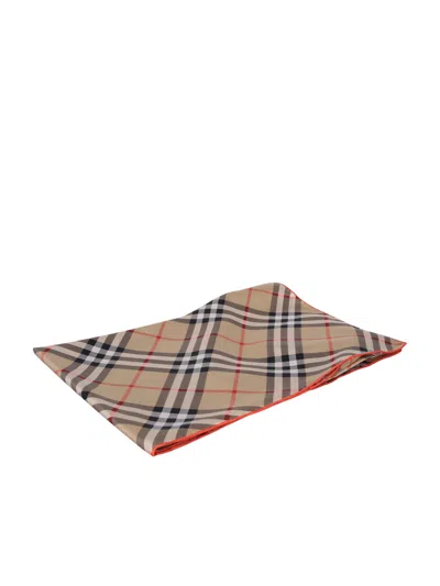 Burberry Silk Shawl In Brown