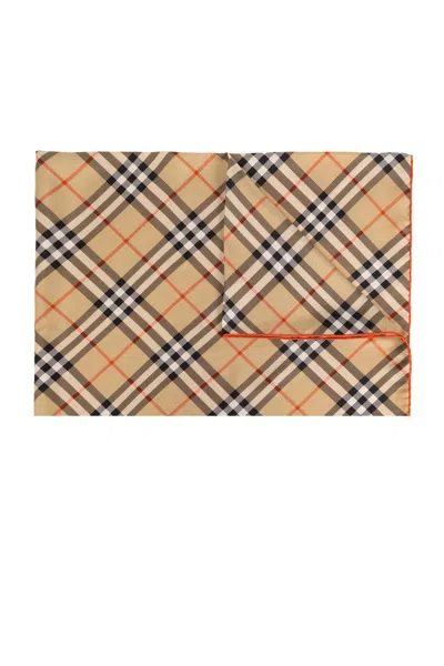 Burberry Silk Shawl In Vintage Check