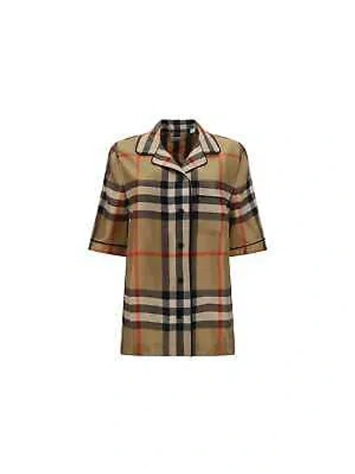 Pre-owned Burberry Silk Shirt In Brown