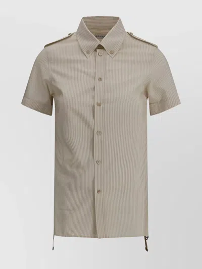 BURBERRY SILK SHIRT CHECK RIBBON