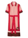 Burberry Knight Stamp Box Silk Shirt Dress