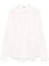 Burberry Silk Shirt In Neutrals