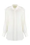 Burberry Silk Shirt In White