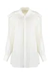Burberry White Regular Solid Shirt In White