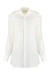 Burberry White Regular Solid Shirt In White