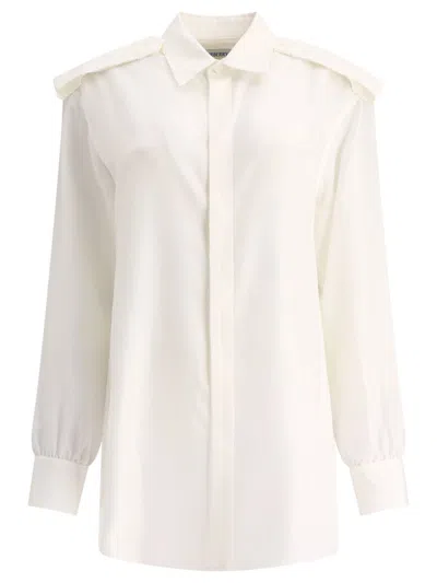 Burberry Silk Shirt In White