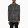 Burberry Long Sleeve Shirt With All-over Monogram Print In ["black"/ "print"]
