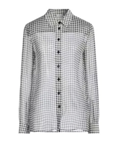 Burberry Silk Shirts  Blouses In Gray