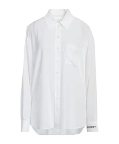 Burberry Silk Shirts  Blouses In White