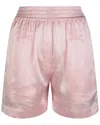 Burberry Ekd Jacquard Silk Shorts In Pink