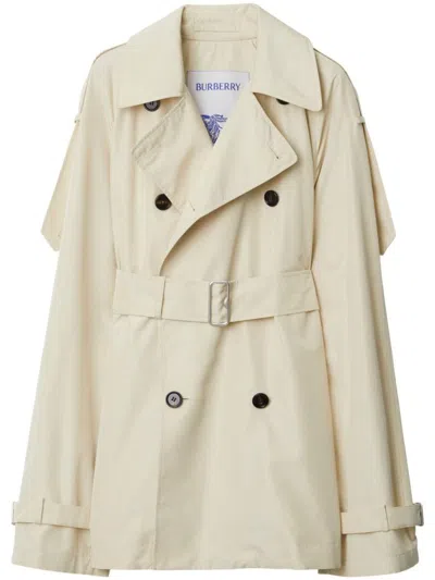 BURBERRY BURBERRY SILK SHORT TRENCH COAT