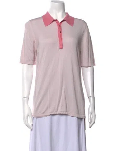 Pre-owned Burberry Silk Sweater In Pink