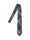 Burberry Silk Tie In Blue