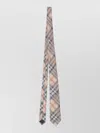 Burberry Check Silk Tie In Multi