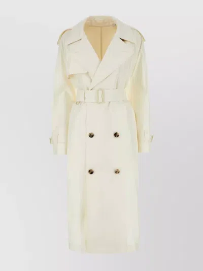 BURBERRY SILK TRENCH COAT BACK VENT