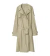 Burberry Silk Trench Coat In Beige