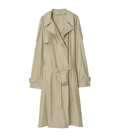 BURBERRY SILK TRENCH COAT