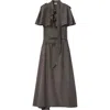 Burberry Silk Trench Dress In Cellar