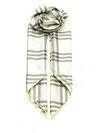 Burberry Silk Twill Scarf Scarves And Foulards Green