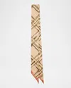 Burberry Check-pattern Reversible Scarf In Teacup