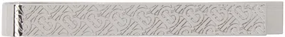 Burberry Silver Monogram Tie Bar In A1367 Palladio