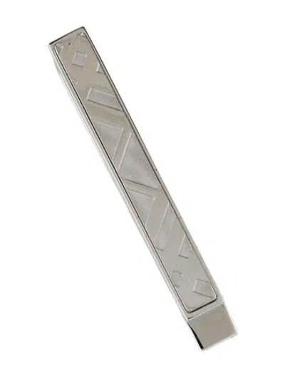 Pre-owned Burberry Silver Patterned Money Clip