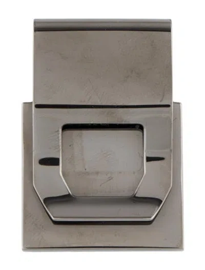 Pre-owned Burberry Silver-tone Money Clip