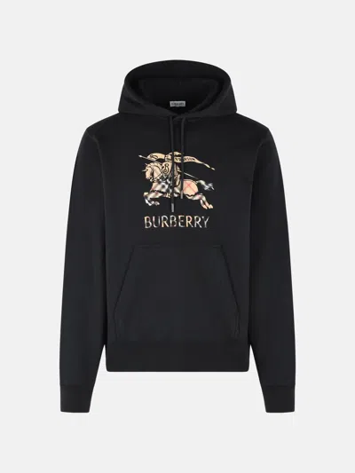 Burberry 'simon' Black Cotton Sweatshirt