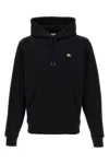 Burberry Men Black Sweatshirt With Ekd Embroidery On The Front And Logo Print On The Rear In Cotton In Black