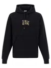 Burberry Hoodie With Front Pocket And Ribbed Cuffs In Blue