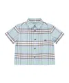 Burberry Simple Shirt In Blue