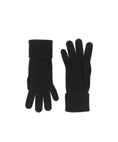 Burberry Simple Solid-color Knitting Gloves In Black