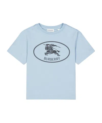 Burberry Simple T-shirt In Blue