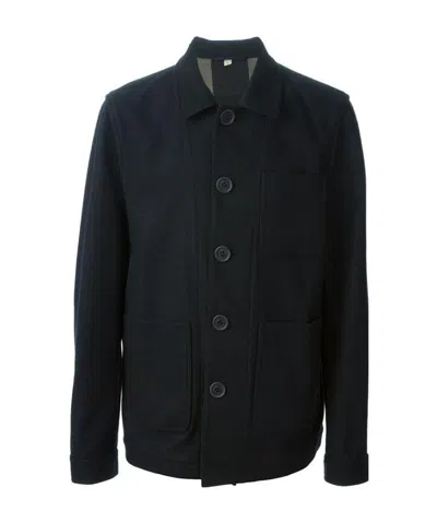 Burberry Single-breasted Casual Jacket In Black