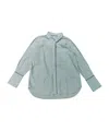 Burberry Single Breasted Long Sleeve Shirt In Light Blue