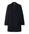 Burberry Classic Straight Cut Wool Jacket For Men In Black