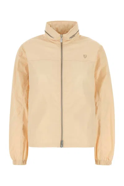 Burberry Skin Pink Nylon Blend Windbreaker In Neutral