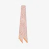 Burberry Checked Silk Scarf In Sugar/hume