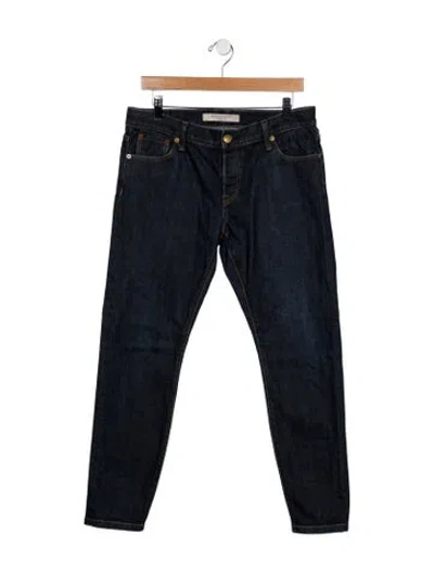 Pre-owned Burberry Skinny Jeans In Blue