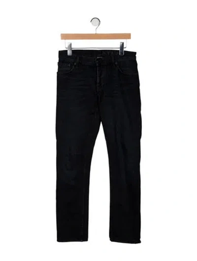 Pre-owned Burberry Skinny Jeans In Gray