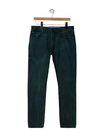 Pre-owned Burberry Skinny Jeans In Green
