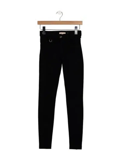 Pre-owned Burberry Skinny Leg Pants In Black