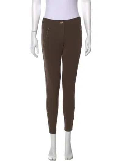 Pre-owned Burberry Skinny Leg Pants In Brown
