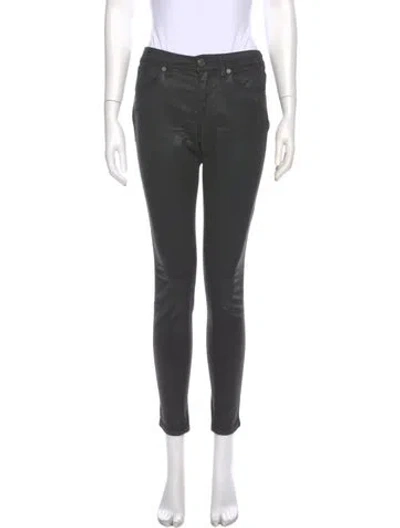 Pre-owned Burberry Skinny Leg Pants In Gray