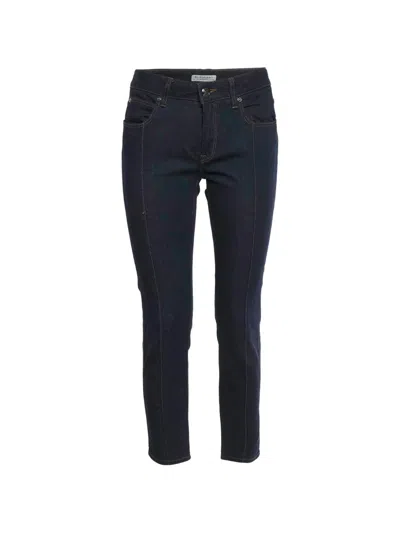 Pre-owned Burberry Skinny-leg Jeans In Blue