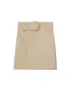Burberry Paper Fibre And Viscosa Skirt In Beige